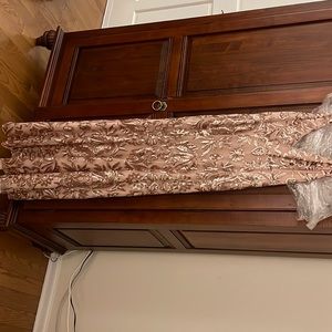 Rose gold prom dress